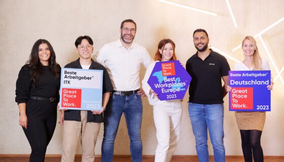 adesso ist bester Arbeitgeber Deutschlands und belegt Platz 2 bei Best Workplaces Europe